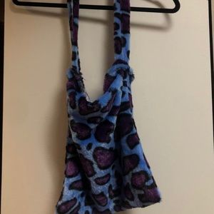 Fuzzy Cheetah Tote Bag